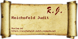 Reichsfeld Judit névjegykártya